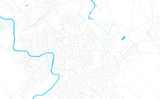 Pavlohrad, Ukraine bright vector map