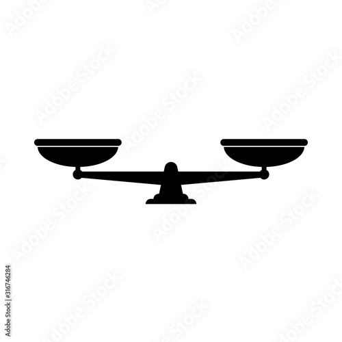 Scales icon symbol simple design