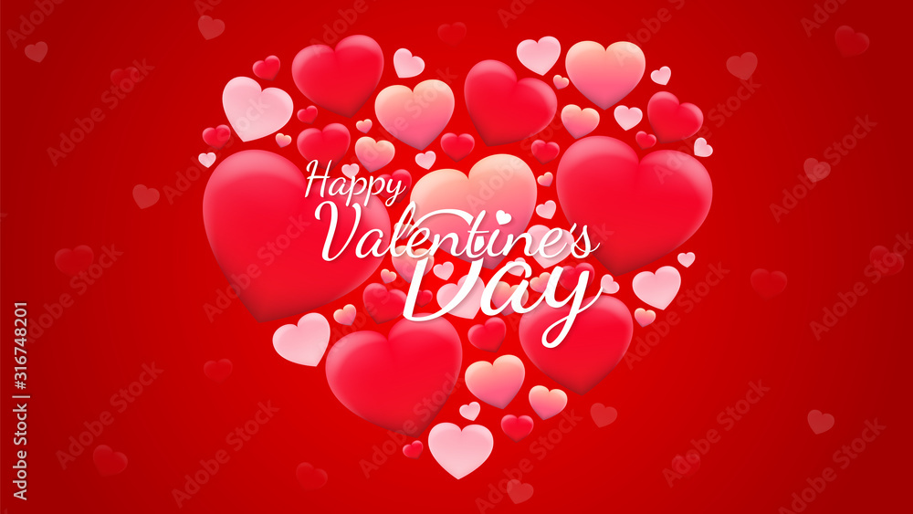 Happy Valentine's Day Background. Vector EPS 10