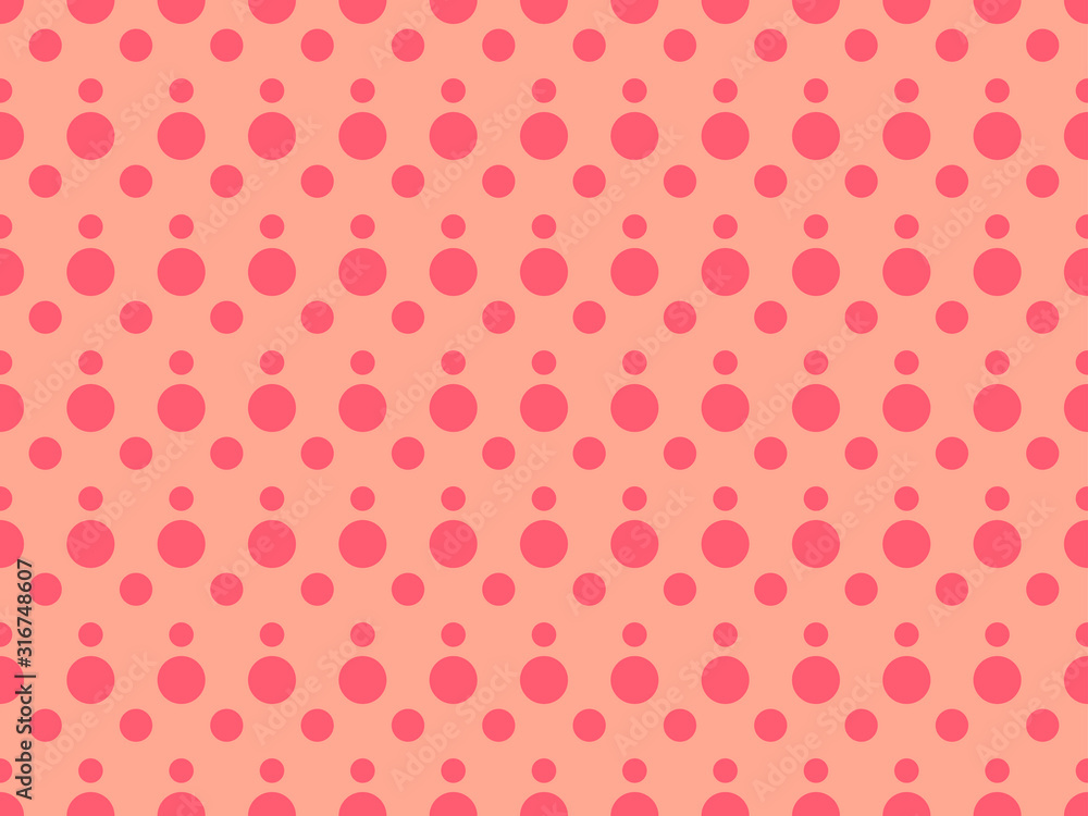 Dotted pop art seamless pattern in 1960s style. Background for brochures, promotional material and wallpaper. Vector illustration Dotted pop art seamless pattern in 1960s style. Background for brochures, promotional material and wallpaper. Vector illustration
