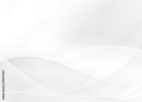 Design background modern white wave abstract