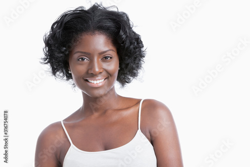 Portrait of sexy black woman posing