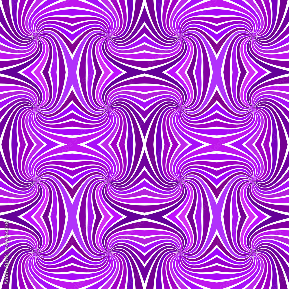 Purple seamless abstract psychedelic spiral stripe pattern background - vector curved ray burst illustration Purple seamless abstract psychedelic spiral stripe pattern background - vector curved ray burst illustration