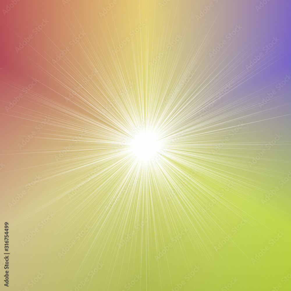 Fototapeta premium Abstract blurred gradient explosion background - graphic design