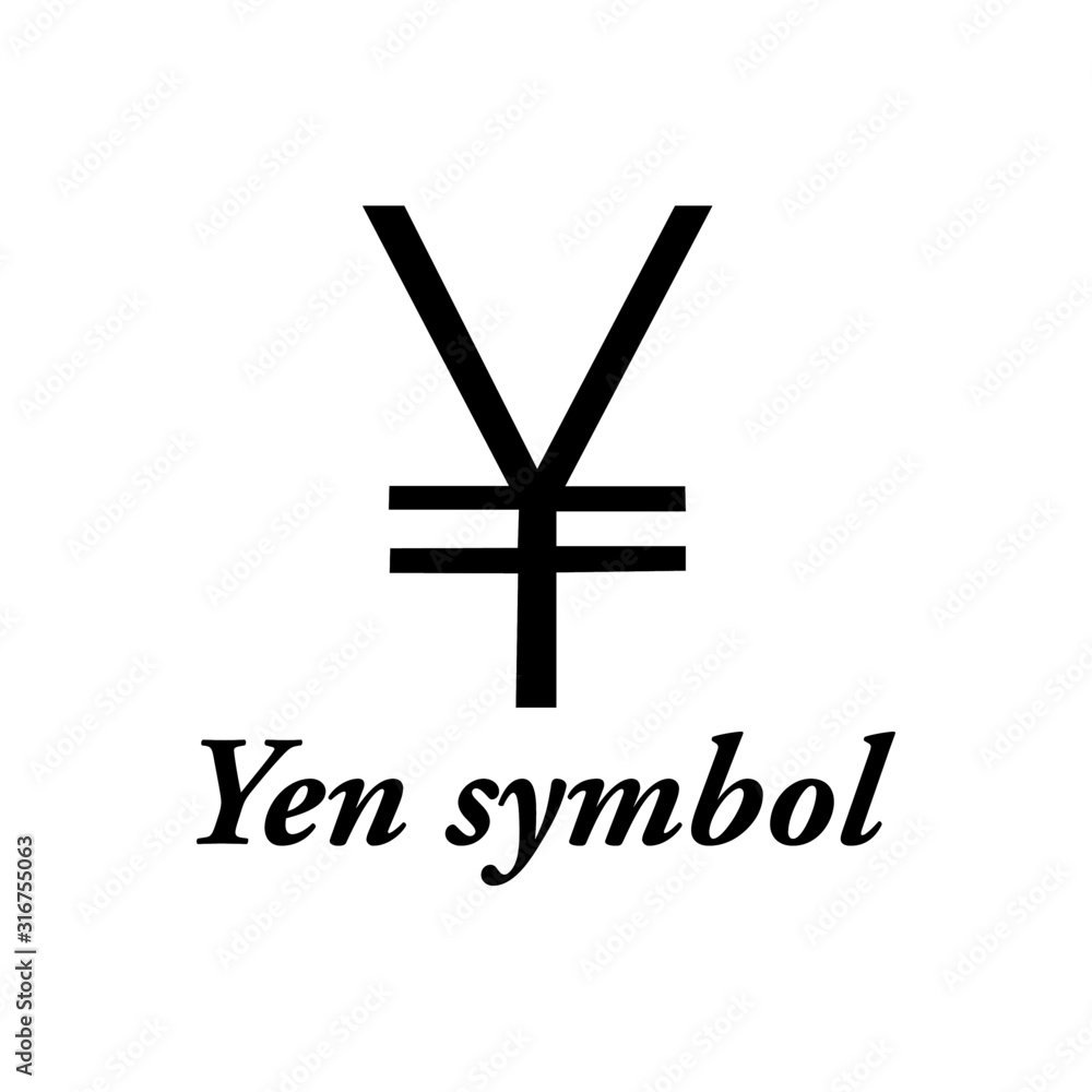 Obraz premium yen symbol icon vector - illustration