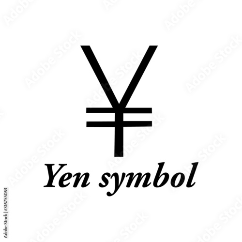 yen symbol icon vector - illustration