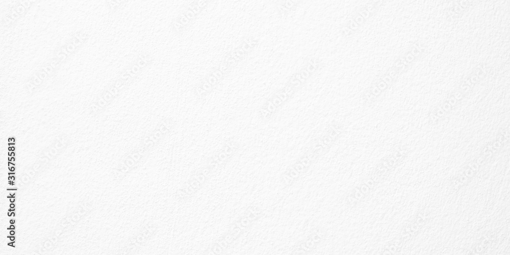 Fototapeta premium Wide image, White cement or concrete wall texture for background, Empty space.