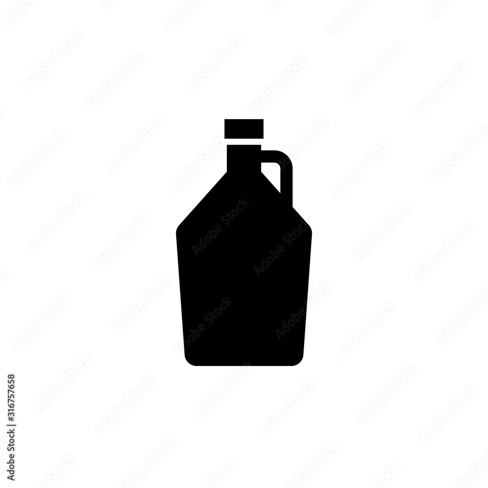 Beer growler silhouette icon. Clipart image isolated on white background Beer growler silhouette icon. Clipart image isolated on white background