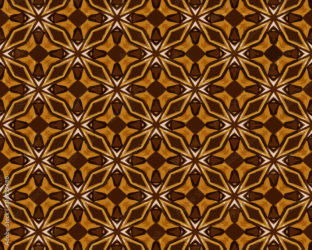 Seamless vector pattern in ornamental style. Geometric desing texture for greeting card and gifts.
