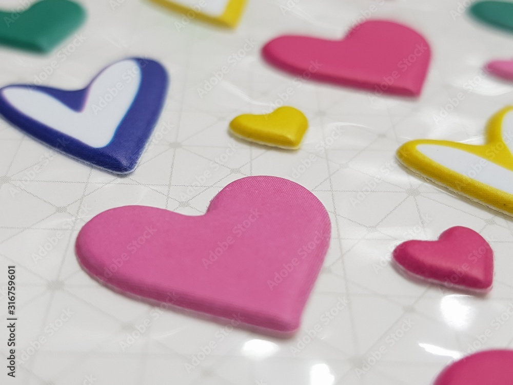 The heart sticker for happy valentine's day. The heart sticker for happy valentine's day.
