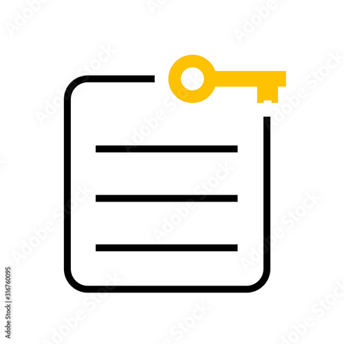 Key Takeaway icon. Clipart image isolated on white background