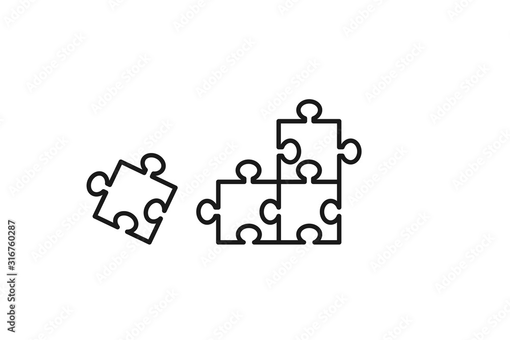 puzzle piece icon vector puzzle piece icon vector