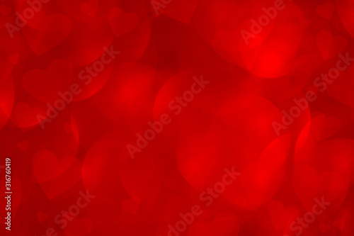 Wallpaper Mural Hearts Bokeh Background . Valentine's day background Torontodigital.ca