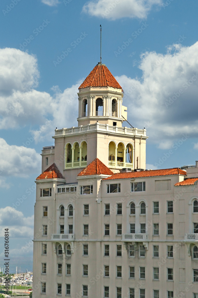 A coastal office building in Old spanish architecture