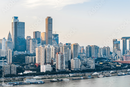 Sunny view of the Yangtze River in Chongqing  China
