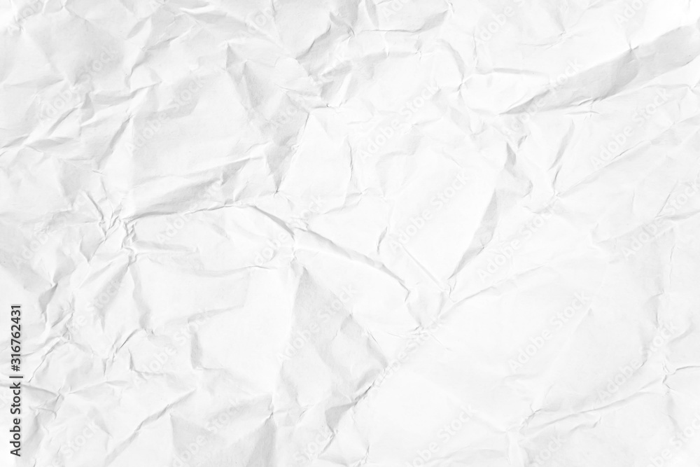 Obraz premium Paper texture Crumpled White.Top view.