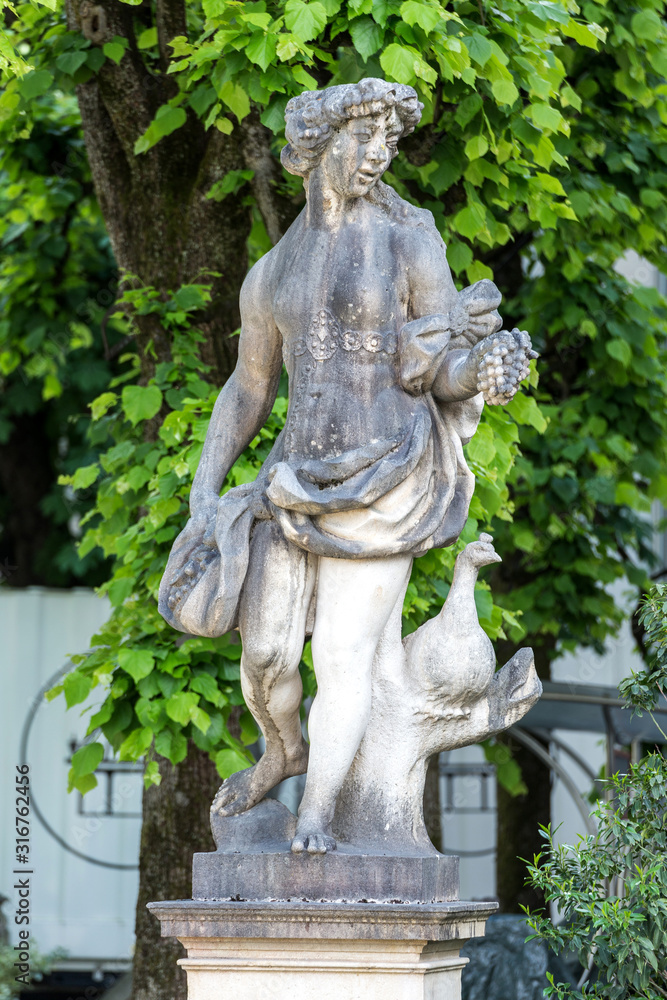 26 May 2019, Salzburg, Austria. Mirabell garden - sculptures