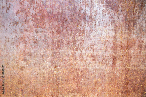 Old rusted metallic plate  grungy background or texture