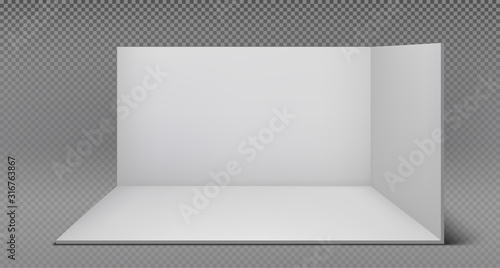 Scene show podium for presentations on the gray background. Vector illustration photo