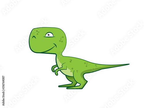 baby T-rex icon. Clipart image isolated on white background © dzm1try