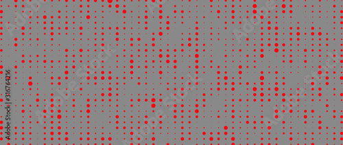 Vector particle model. Hacked code. Abstract halftone texture.