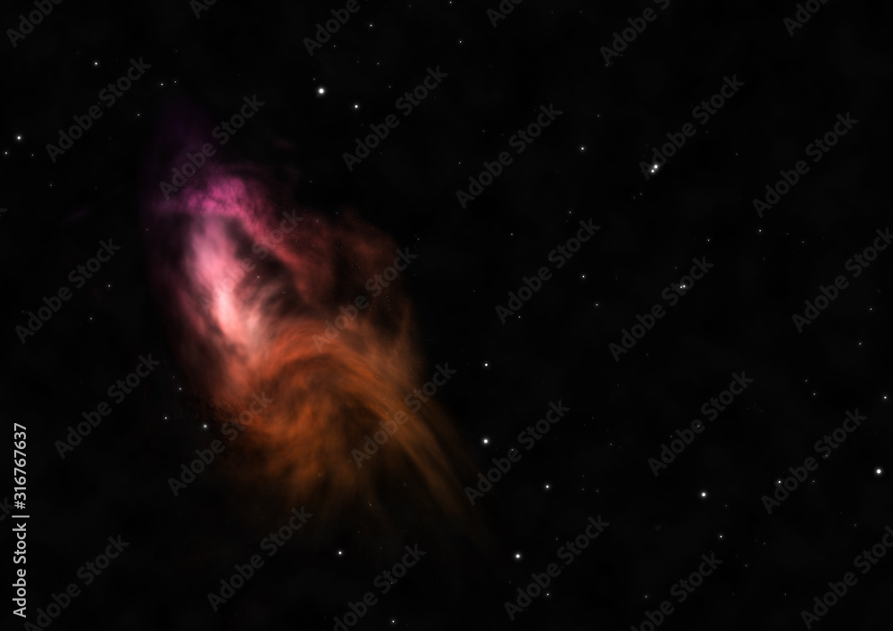 Small part of an infinite star field. Small part of an infinite star field.