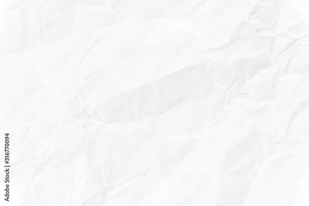 Obraz premium Paper texture Crumpled White.Top view.
