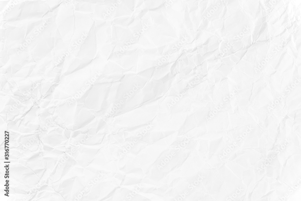 Obraz premium Paper texture Crumpled White.Top view.