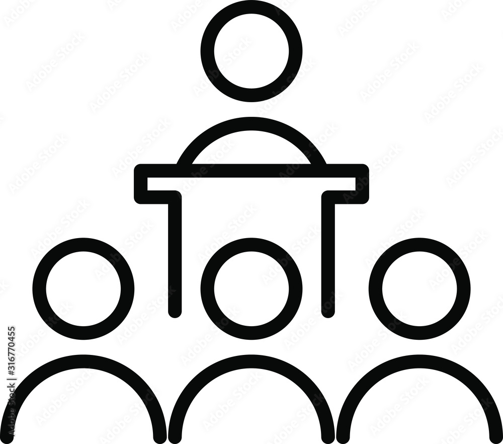 conference icon, vector illustration conference icon, vector illustration
