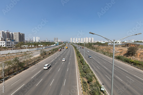Obraz na płótnie Nehru Outer Ring Road,Hyderabad,India