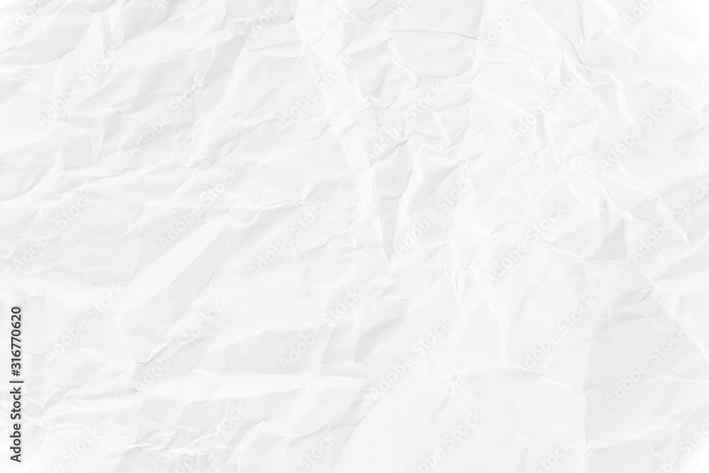 Obraz premium Paper texture Crumpled White.Top view.