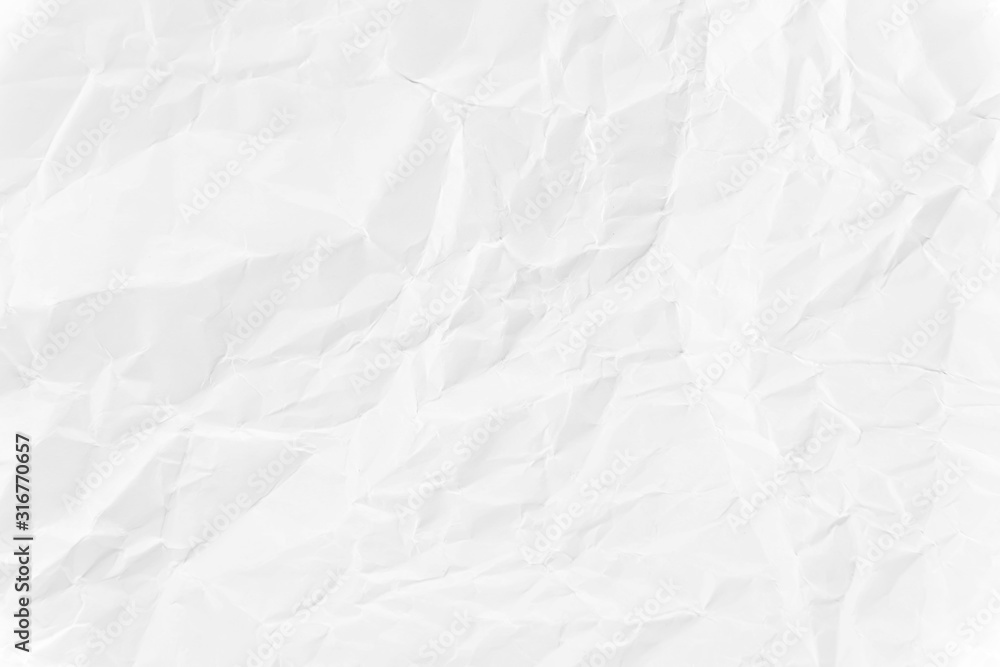 Obraz premium Paper texture Crumpled White.Top view.