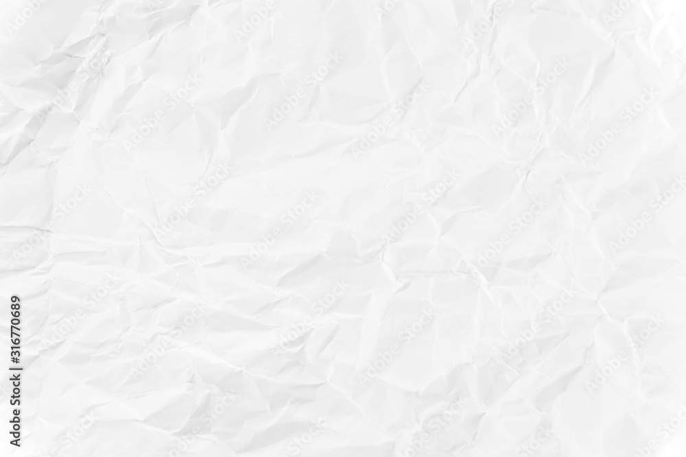 Obraz premium Paper texture Crumpled White.Top view.