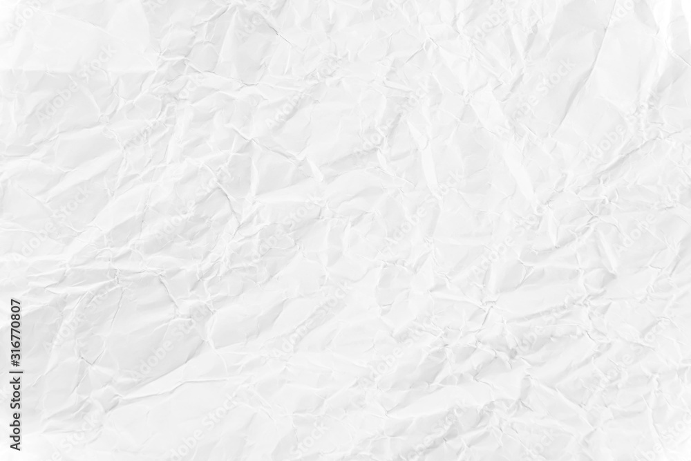 Obraz premium Paper texture Crumpled White.Top view.