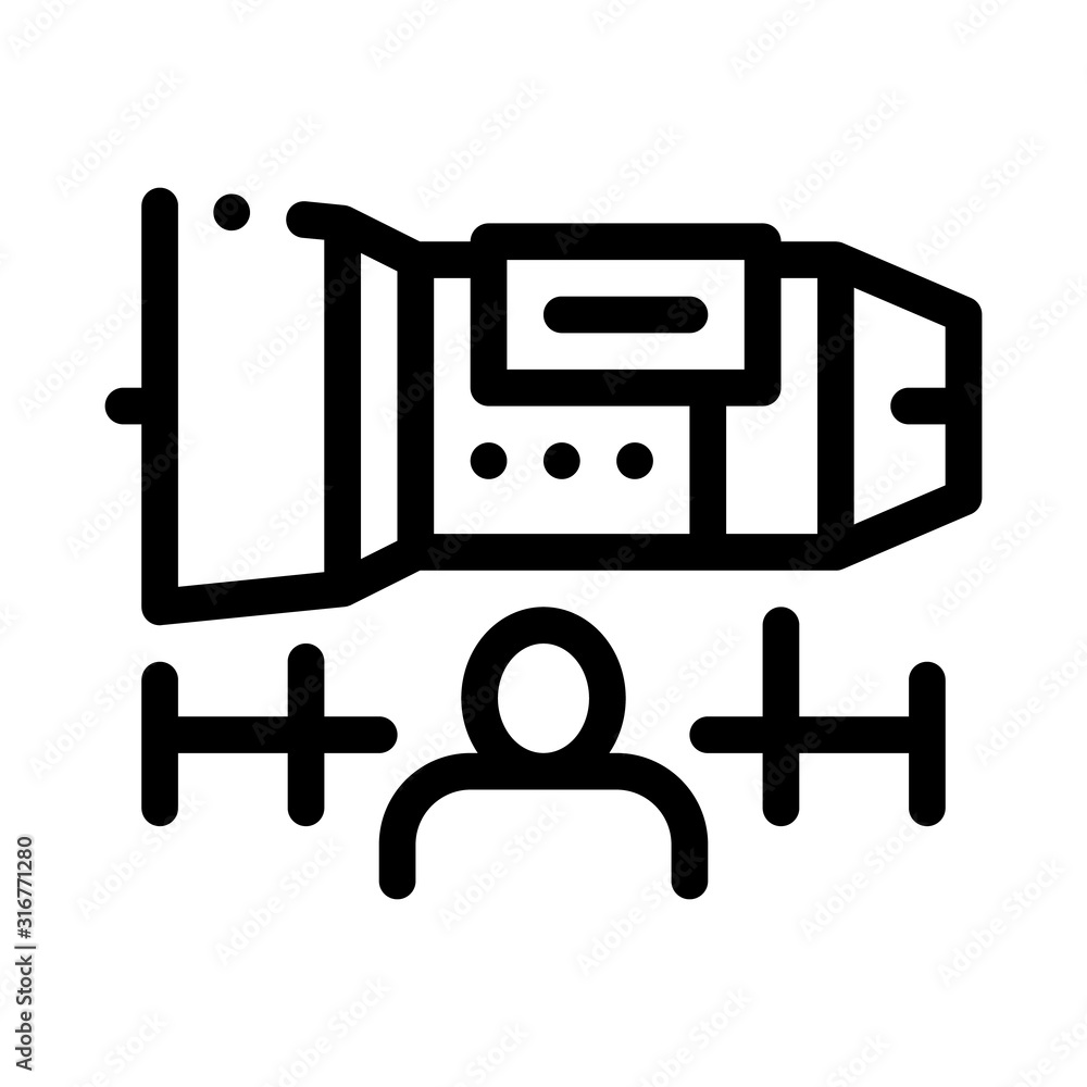 Engineer Engine Icon Vector. Outline Engineer Engine Sign. Isolated Contour Symbol Illustration Engineer Engine Icon Vector. Outline Engineer Engine Sign. Isolated Contour Symbol Illustration
