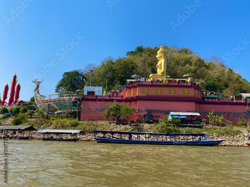 The view of Golden Triangle (Thailand Myanmar and Loas)