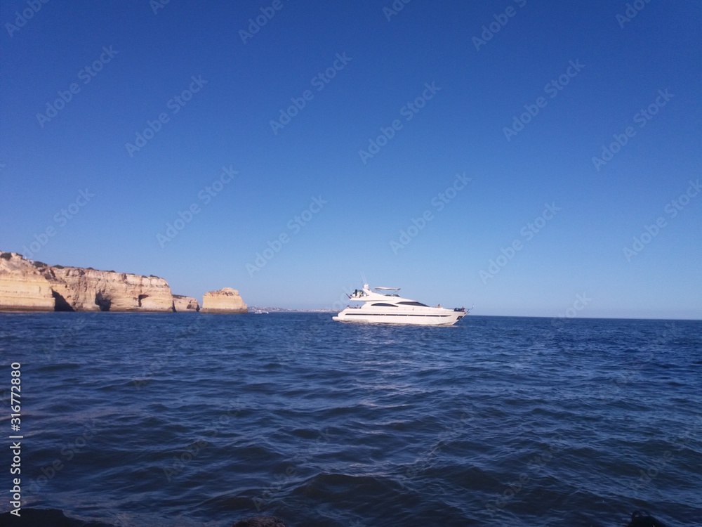 cruise ship in sea