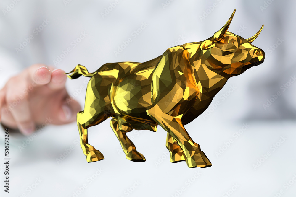 Fototapeta premium bullish Diagram - Graph Stock Trading