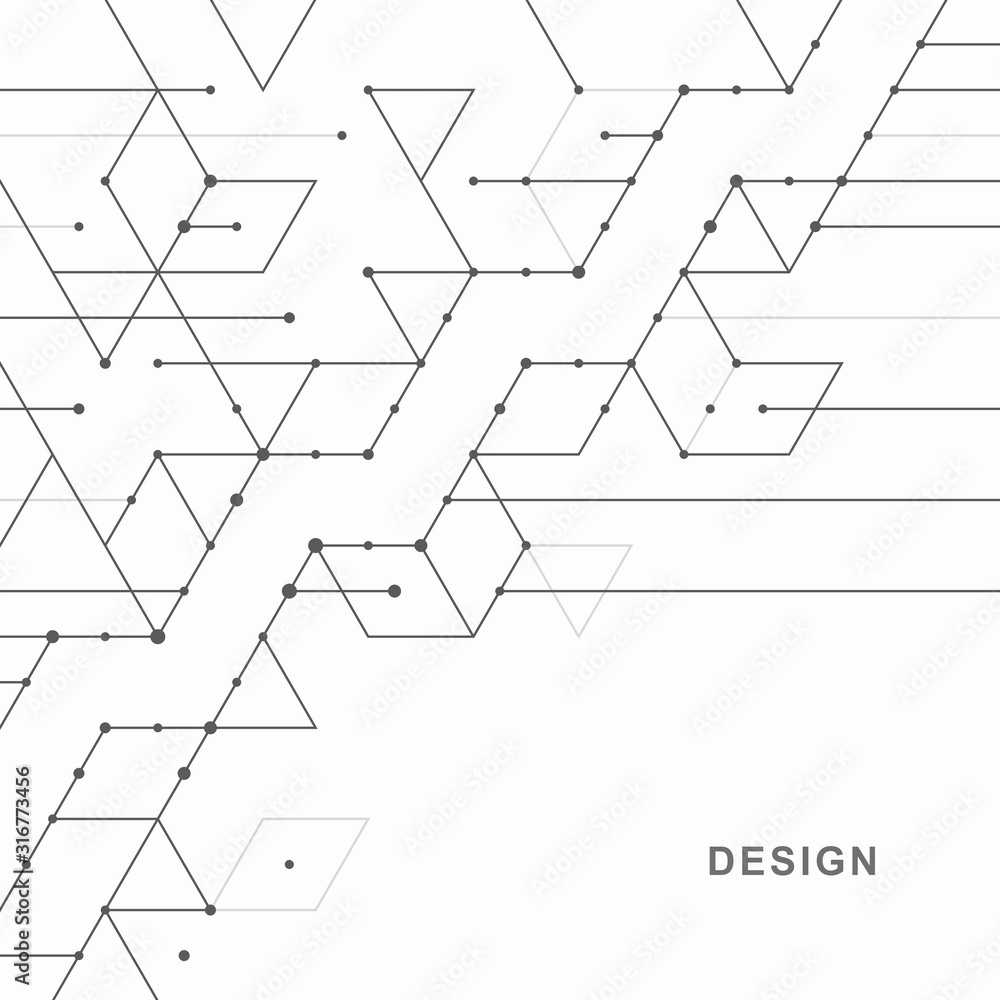 Abstract geometric technological background. Vector creative design. Abstract geometric technological background. Vector creative design.
