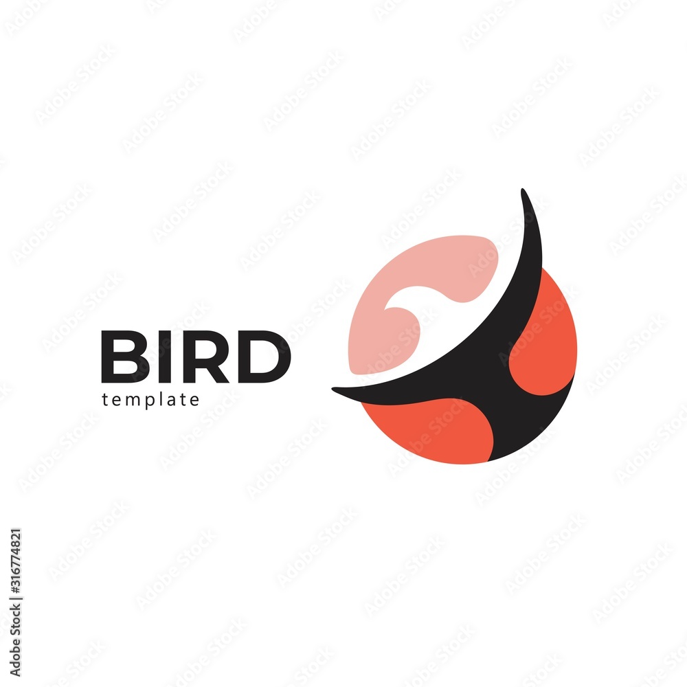 Bird logo vector icon