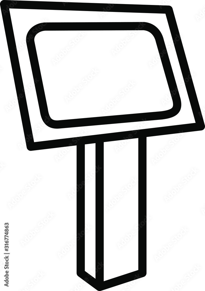 Fototapeta premium Kiosk icon , vector illustration