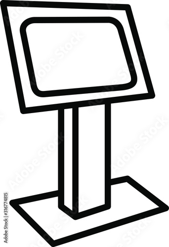 Kiosk icon , vector illustration