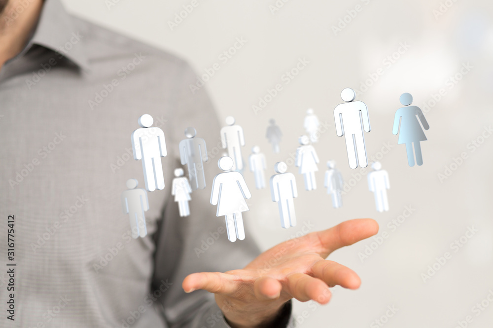 Social Networking illustration team group digital Social Networking illustration team group digital