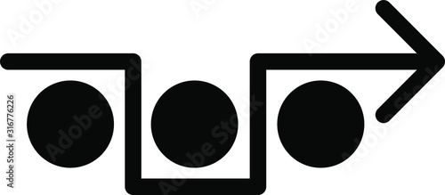 avoiding icon, vector illustration