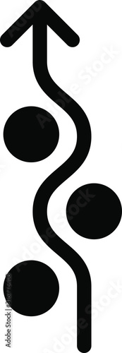 avoiding icon, vector illustration