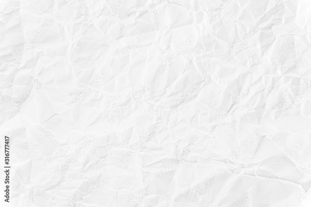 Obraz premium Paper texture Crumpled White.Top view.