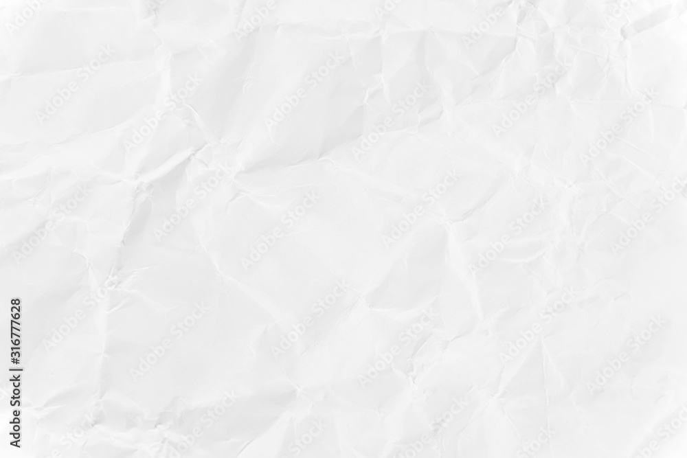 Obraz premium Paper texture Crumpled White.Top view.