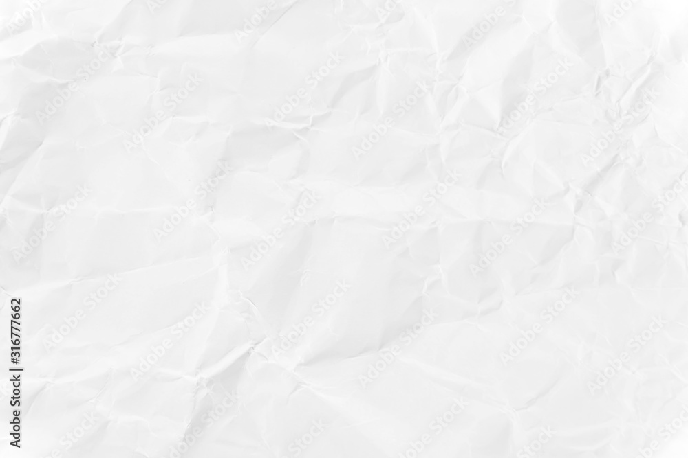 Obraz premium Paper texture Crumpled White.Top view.