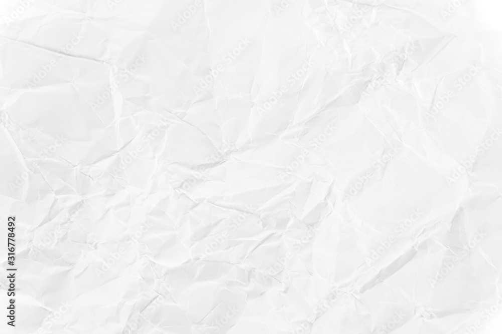 Obraz premium Paper texture Crumpled White.Top view.