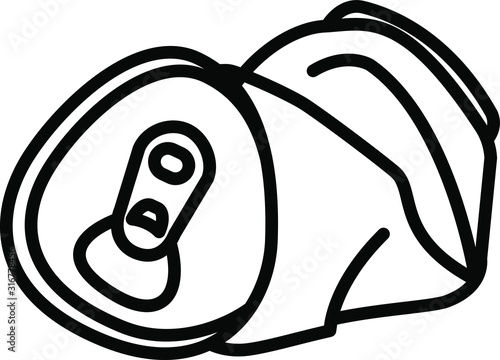 Crushed can icon